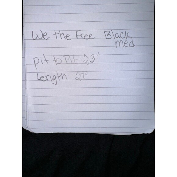 We The Free long sleeve tunic t-shirt size medium oversized - Picture 5 of 5